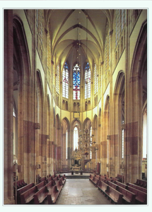 3085 Interieur van de Domkerk te Utrecht: koor.