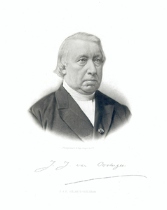 39071 Portret van J.J. van Oosterzee, geboren 1817, hoogleraar in de theologie aan de Utrechtse hogeschool (1862-1882), ...
