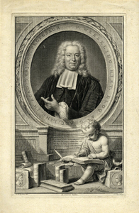 32232 Portret van Petrus Wesseling, geboren 1692, hoogleraar in de geschiedenis aan de Utrechtse hogeschool ...