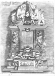 31753 Interieur van de Domkerk te Utrecht: afbeelding van het grafmonument en de graftombe van admiraal W.J. baron van ...