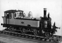 78788 Afbeelding van het schaalmodel van de stoomlocomotief nr. 41 van de N.C.S. uit de collectie van het Nederlands ...