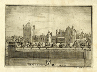 200917 Gezicht op kasteel Batestein te Vianen01-01-1690-31-12-1702