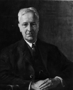 157707 Afbeelding van een geschilderd portret van ir. W. Hupkes, president-directeur van de N.S. van 1938 tot en met ...