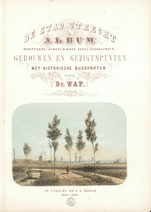 135058 Gezicht op de stad Utrecht uit het noordoosten.01-01-1859-31-12-1860