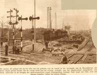 76586 Gezicht op de bouwwerkzaamheden ten behoeve van de aanleg van de Leidseveertunnel te Utrecht en de verhoging en ...
