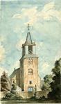 200767 Gezicht op de Nederlands Hervormde kerk te Nigtevecht uit het noordwesten.