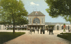 162961 Gezicht op het S.S.-station Leeuwarden te Leeuwarden.