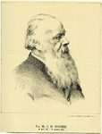 39078 Portret van C.W. Opzoomer, geboren 1821, hoogleraar in de letterkunde aan de Utrechtse hogeschool (1846-1891), ...