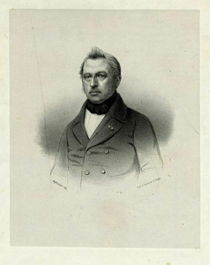 31965 Portret van J.C. Martens, geboren 1793, president van het Provinciaal Gerechtshof van Utrecht, overleden 1861. ...