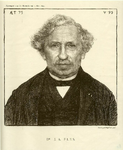 31874 Portret van J.A. Fles, geboren 1819, leraar in de geneeskunde aan de rijkskweekschool voor militaire ...