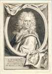 39322 Portret van Gerardus Wigmana, geboren Workum 27 september 1673, kunstschilder te Utrecht (in 1738 lid van het ...