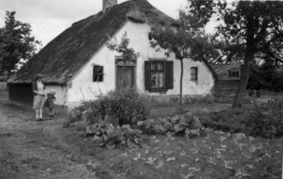 24771 Gezicht op een boerderij aan de Veenweg te Hoogland.