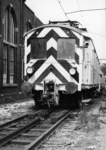 153513 Afbeelding van de wasloc (Wl, ex mP 9226, mat. 1924, blokkendozen ) als trekkracht voor treinstellen in de ...