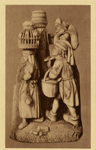 121502 Afbeelding van het, ca. 1490 vervaardigde, eikenhouten beeld Boeren en boerinnen als toeschouwers bij de ...