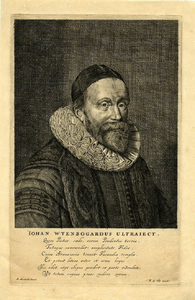 32251 Portret van Johannes Uyttenbogaert, geboren Utrecht 11 februari 1557, predikant te Utrecht (1584-1589) en te ...