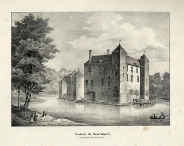 201102 Gezicht op het kasteel Beverweerd bij Werkhoven met links een gedeelte van de voorburcht, uit het ...