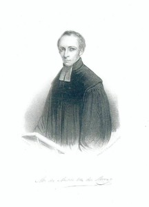 38787 Portret van A. des Armorie van der Hoeven jr., geboren 1821, predikant bij de remonstrantse gemeente te Utrecht ...