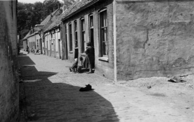 24760 Gezicht in de Vlierstraat te Wijk bij Duurstede, uit het noordoosten.