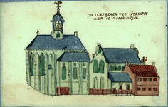 37209 Afbeelding van de Janskerk te Utrecht gezien uit het noorden.