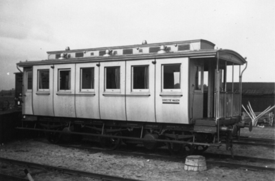 161934 Afbeelding van een directiewagen ten behoeve van de electrificatie van de spoorlijn Amsterdam-Arnhem (voormalig ...