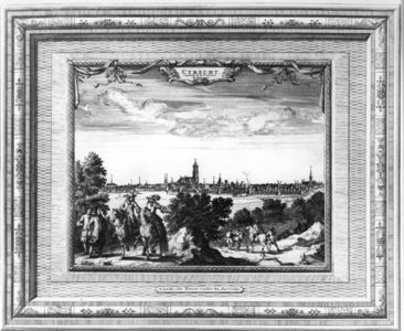 30780 Profiel van de stad Utrecht uit het noordoosten gezien, van het St.-Servaasklooster tot de ...