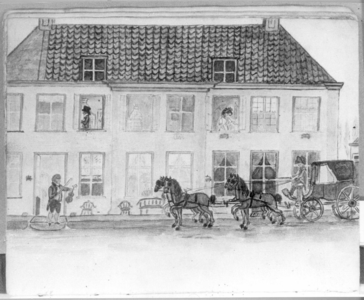 38014 Gezicht op de voorgevel (de westgevel) van het huis Nieuw Amelisweerd aan de Kromme Rijn tussen Utrecht en ...