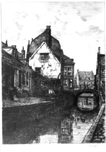 30629 Gezicht op het Zwarte Water te Utrecht bij Lauwerecht, uit het oosten.01-01-1900-31-12-1920