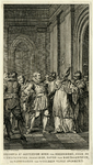 200209 Afbeelding van bisschop David van Bourgondië die op kasteel Duurstede te Wijk bij Duurstede de ridderorde van ...