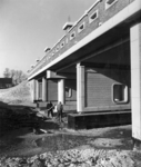 156392 Gezicht op het Emmasingelviaduct (Boschdijkviaduct) tijdens de bouw te Eindhoven.