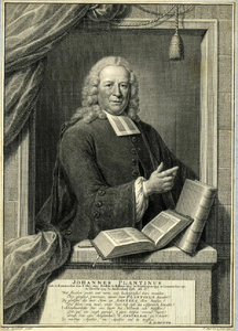 32022 Portret van Johannes Plantinus, geboren Leeuwarden 8 oktober 1692, predikant te Utrecht (1725-1726), overleden ...