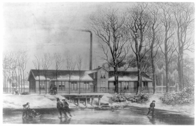 31293 Gezicht op het gebouw van de Hulpmunt aan de Wittevrouwensingel te Utrecht bij de bocht rond het ...