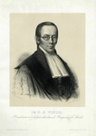 32180 Portret van H.E. Vinke, geboren 1794, hervormd predikant te Utrecht (1829-1836); hoogleraar in de theologie aan ...