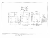 135116 Plattegrond van de tweede verdieping, de eerste verdieping en de begane grond van een winkelpand: 1 van 4 bladen ...