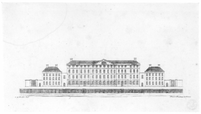 38255 Afbeelding van de Willemskazerne aan de Wittevrouwenkade te Utrecht.01-01-1840-31-12-1860