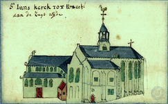 37202 Afbeelding van de Janskerk te Utrecht gezien uit het zuiden.