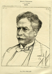 32084 Portret van H. Snellen, geboren 1834, hoogleraar in de oogheelkunde aan de Utrechtse hogeschool (1877-1899), ...