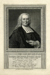 31997 Portret van Joannes Oosterdijk Schacht, geboren Leiden 1704, hoogleraar in de geneeskunde aan de Utrechtse ...
