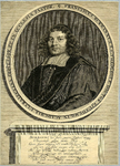 31824 Portret van F. Burman, geboren 1632, hoogleraar in de theologie aan de Utrechtse hogeschool (1662-1679), ...