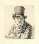 39341 Zelfportret van Pieter Christoffel Wonder, geboren Utrecht 10 januari 1780, kunstschilder, overleden Amsterdam 12 ...