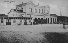 161595 Gezicht op het N.S.-station Gouda te Gouda.