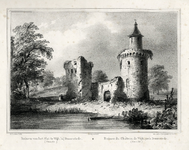 201216 Gezicht op de ruïne van het kasteel Duurstede te Wijk bij Duurstede met rechts de Bourgondische toren.
