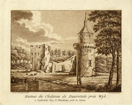 201214 Gezicht op de ruïne van het kasteel Duurstede te Wijk bij Duurstede met rechts de Bourgondische toren.
