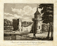 201215 Gezicht op de ruïne van het kasteel Duurstede te Wijk bij Duurstede met rechts de Bourgondische toren.
