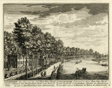 201299 Gezicht op de Vecht bij Maarsssen met de buitenplaats Gansenhoef.01-01-1718-31-12-1719