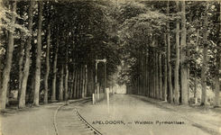 165240 Gezicht in de Waldeck Pyrmontlaan te Apeldoorn, met links de spoorlijn naar Het Loo.