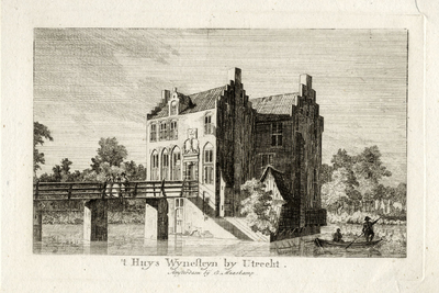 202098 Gezicht op het kasteel Wijnestein te Jutphaas uit het noordwesten.N.B. De gemeenten Jutphaas en Vreeswijk zijn ...