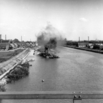 93896 Gezicht op de werkzaamheden voor de verbreding van het Amsterdam-Rijnkanaal te Maarssen uit het noordwesten.