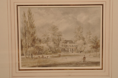 804912 Gezicht vanaf de Markt te Breukelen op het huis Boom en Bosch.