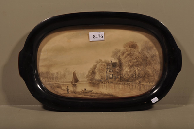 804913 Gezicht over de Vecht te Breukelen op het huis Vrede en Rust.