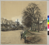 28319 Gezicht op de Weerdsingel Westzijde te Utrecht uit het oosten, met links de Nieuwekade, rechts de huizen aan de ...